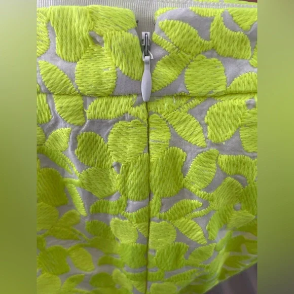 J. Crew Neon Floral Embroidered Mini Skirt - Picture 5 of 12